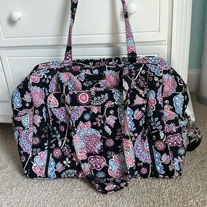 Vera Bradley diaper bag for moms flower extra large bag